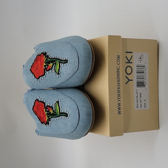 1143- Yoki Women's Mules Denim Size 8 NWT - Picture 6 of 10